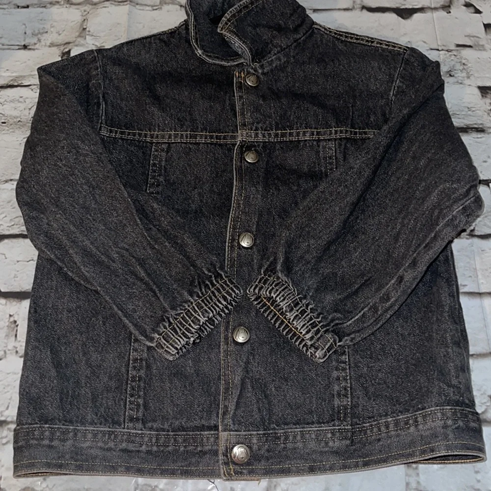 Vintage kids Snoopy Beagle Biker Club Jean Jacket sz Medium